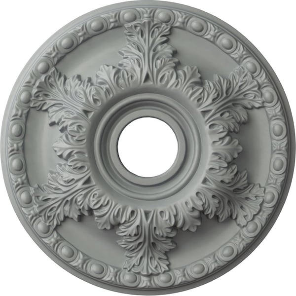 Ekena Millwork Granada Ceiling Medallion (Fits Canopies up to 6 5/8"), 18"OD x 3 1/2"ID x 2 1/2"P, Primed White CM18GA - main